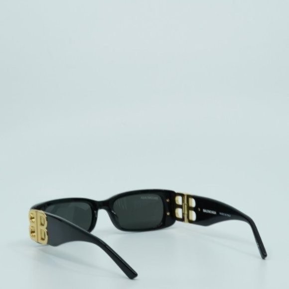 💯 NEW BALENCIAGA BB0096S 001 BLACK GREY UNISEX SUNGLASSES - Picture 7 of 11